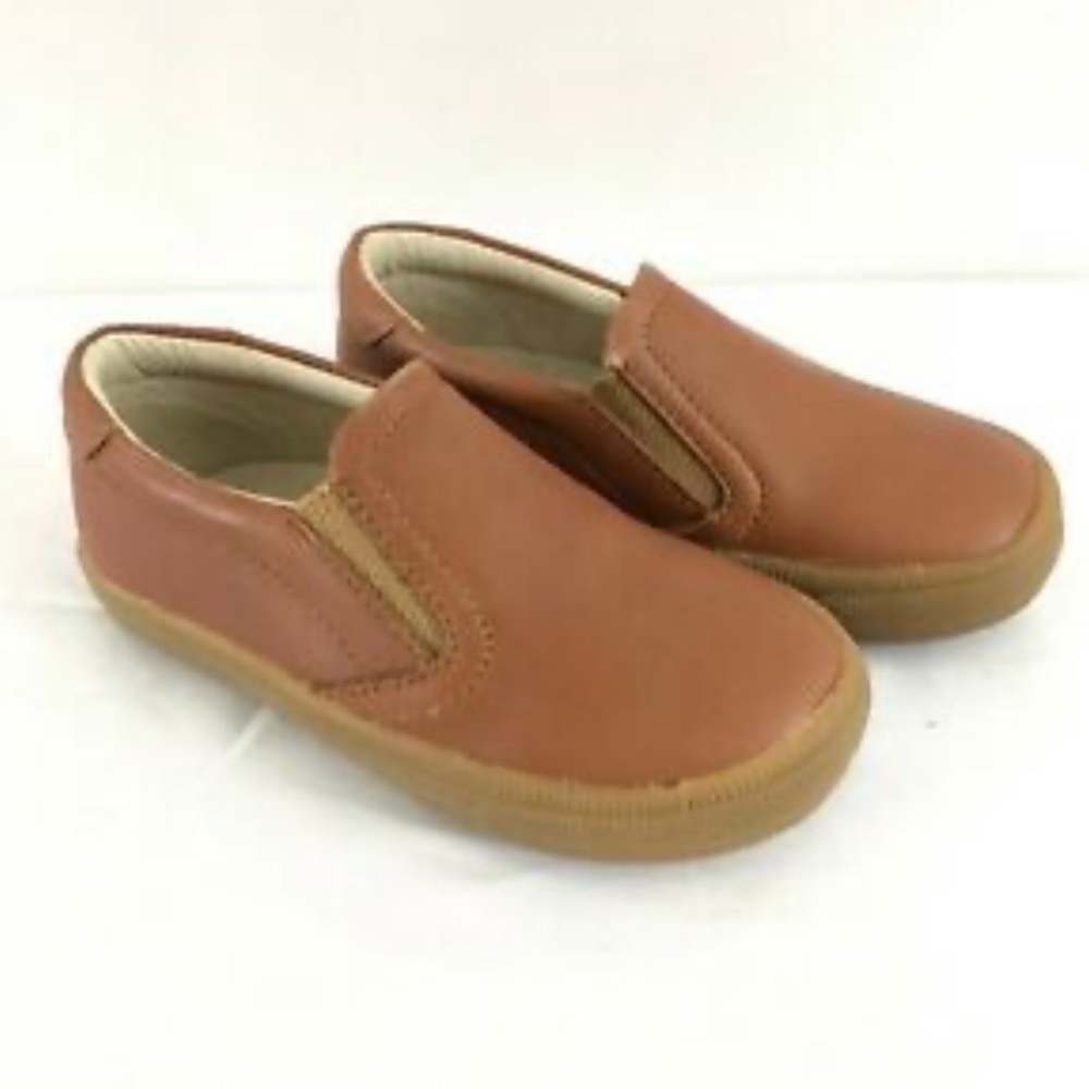 Old Soles Boys Brown Leather Loafers